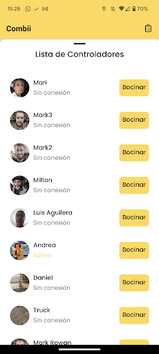 Combii Chofer Screen 2