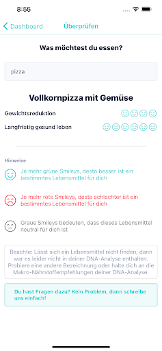 DNAforME – Ihr DNA Tagebuch Screen 3