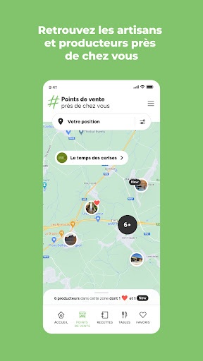 Android application Jecuisinelocal screenshort
