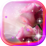 Roses Pink live wallpaper icon