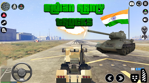 Android application Indian Army Truck simulator screenshort
