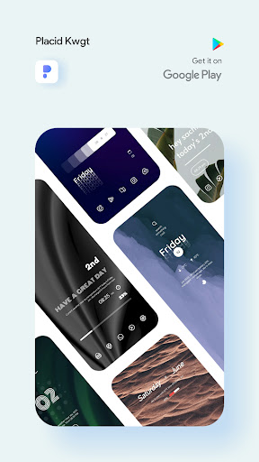 Android application Placid KWGT screenshort