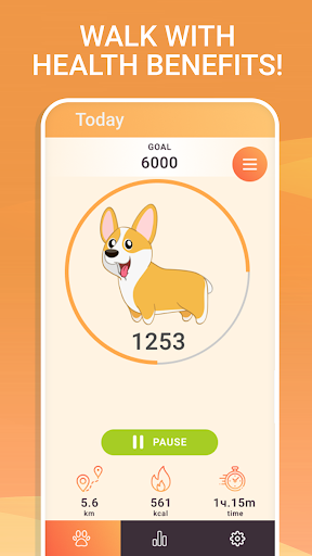 Android application Step counter - pedometer steps screenshort
