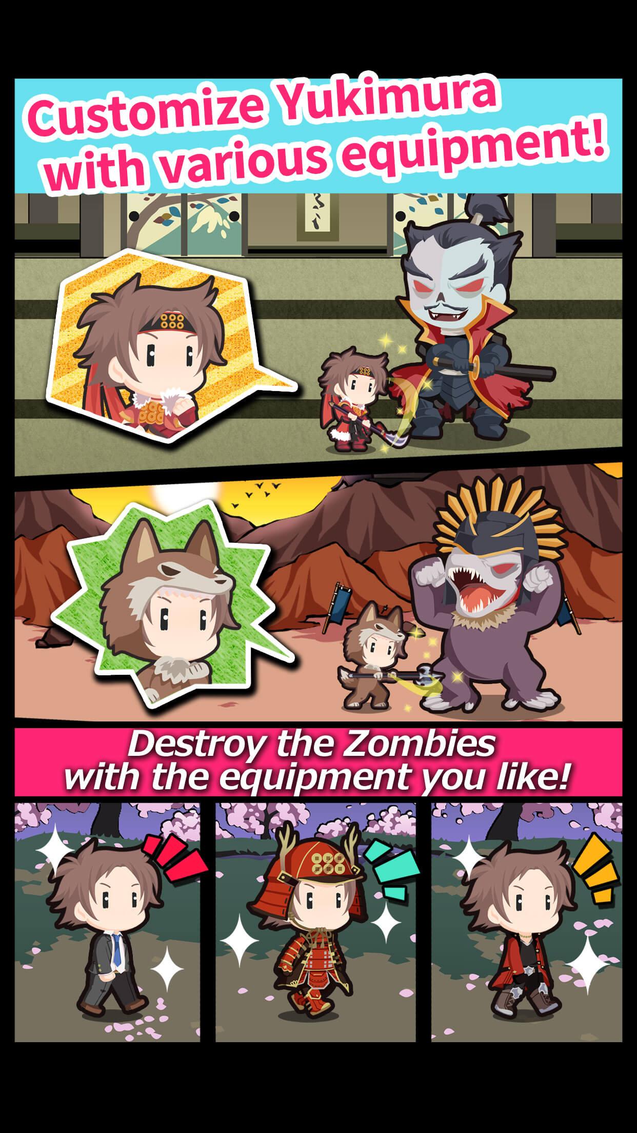 Android application Sengoku of the Dead -TAP RPG- screenshort