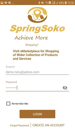 Android application SpringSoko screenshort