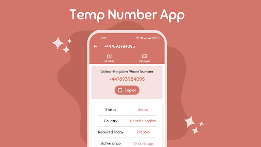 TempNum: Temp Phone Numbers