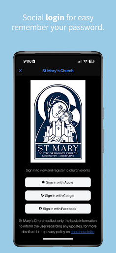 Android application St Mary's Church screenshort