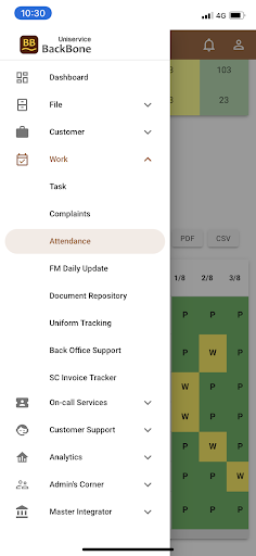 Uniservice Backbone Screen 3