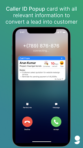GL Funnel - CRM & Sales Screen 2