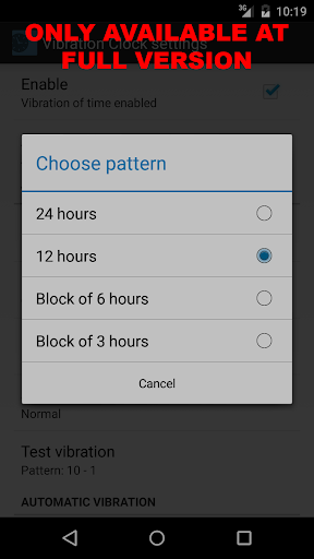 Vibration Clock Free Screen 2