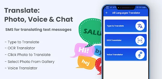 Translate Photo, Voice & Chat