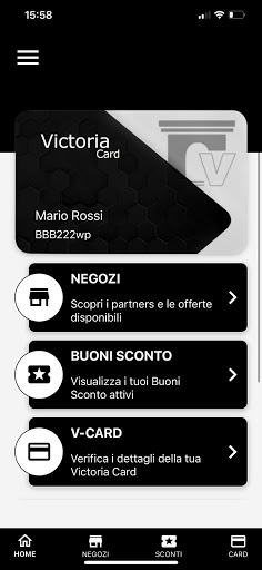 Android application Victoria Card screenshort
