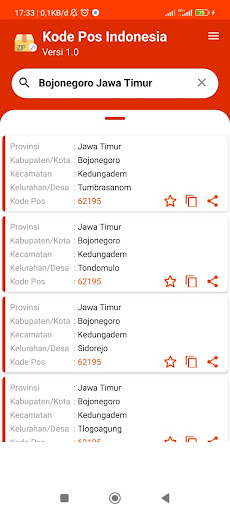 Kode Pos Indonesia Screen 3