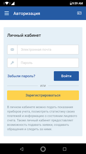 БГЭС: ЛК Юридических лиц Screen 2