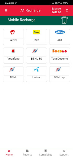 A1 Recharge Services Screen 3
