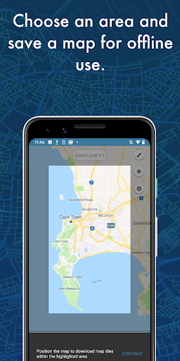 Screenshot of MapCache by NGA