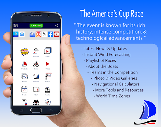 Android application The America's Cup Race Portal screenshort