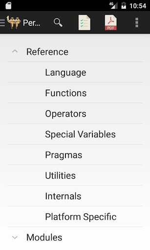 Perl Language Reference Guide Screen 2