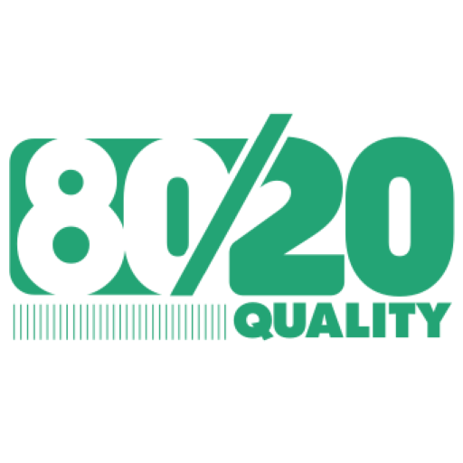 80/20 Quality logo