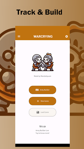 Android application Warcrying screenshort