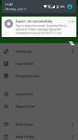 screenshot of Money Lover Export Tool: CSV a
