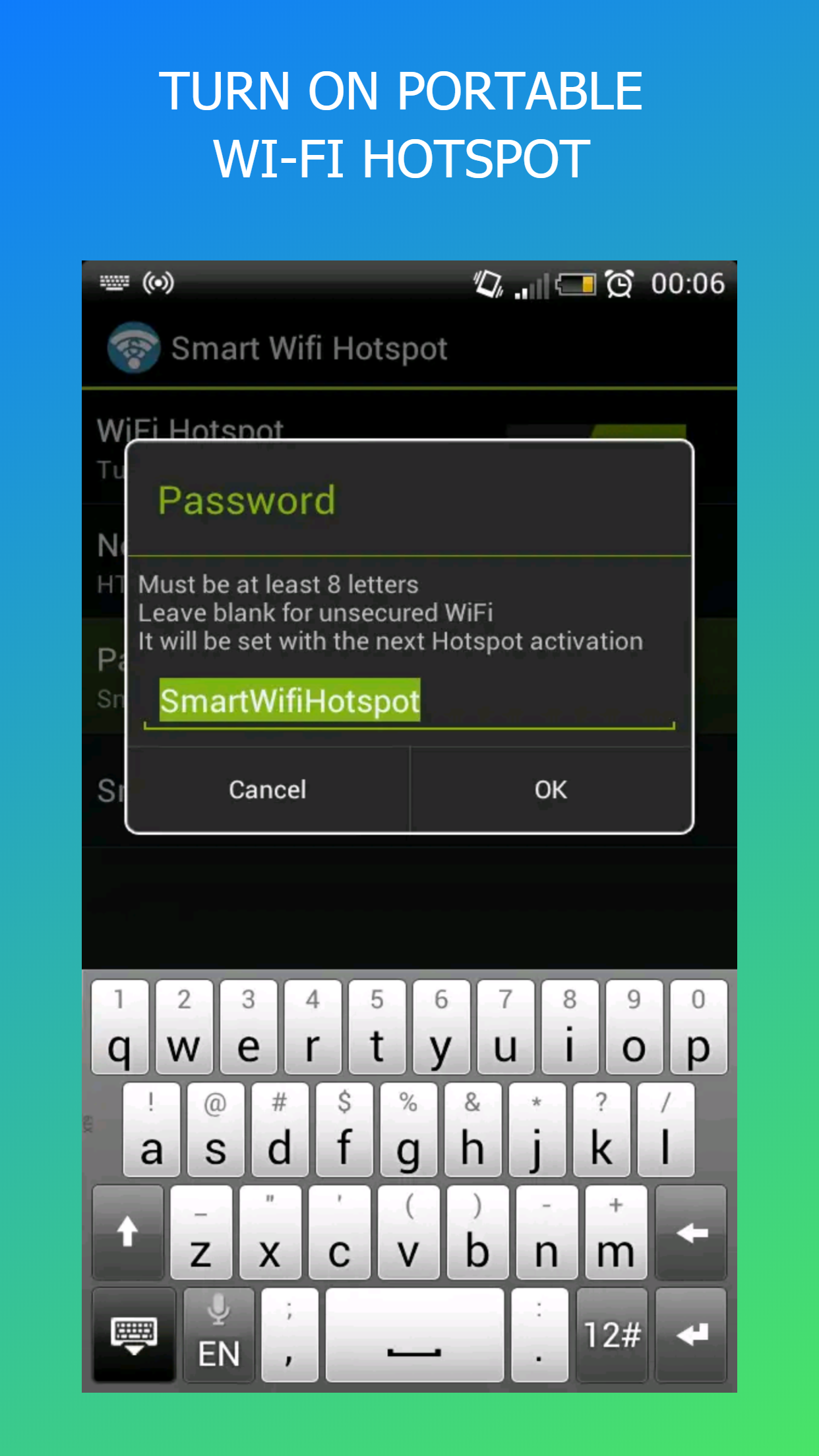Android application Smart Wi-Fi Hotspot PRO screenshort