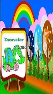 Coloring Excavator Vehicles