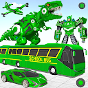 School Bus Robot Car Game 98 APK Download
