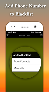 Captura de Pantalla 5 Lista negra de bloqueo lamadas android