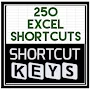 250 Excel shortcuts