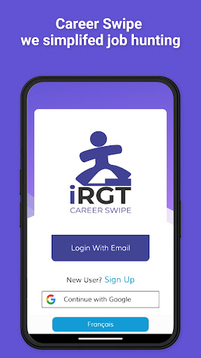 Android application Career Swipe screenshort