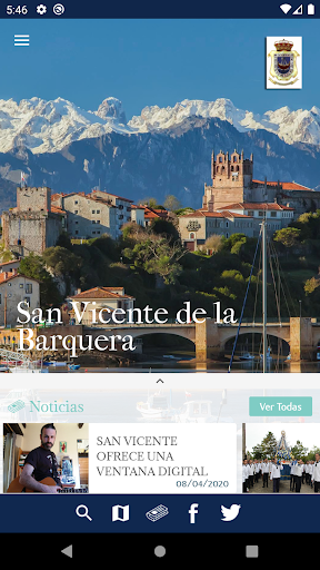 Android application San Vicente de la Barquera screenshort