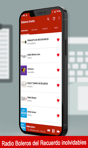 Android application Boleros del Recuerdo screenshort
