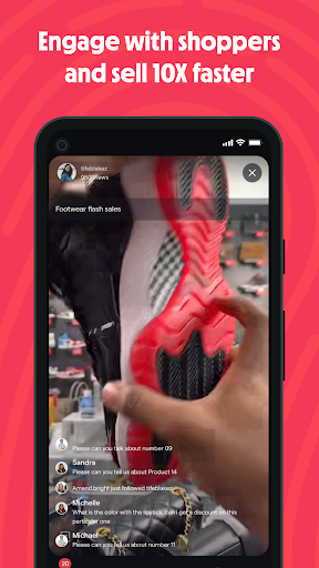 Android application Kommerce Live - Shop on Video screenshort