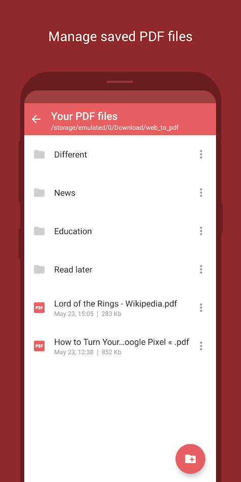 #5. Web to PDF Converter (Android) By: Oleg Sheremet Software Solutions
