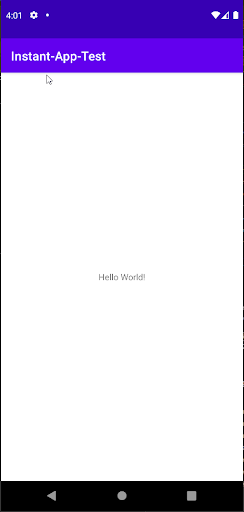 Android application Instant-Test-App screenshort