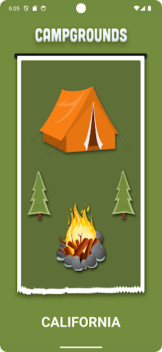 Android application California Campgrounds screenshort