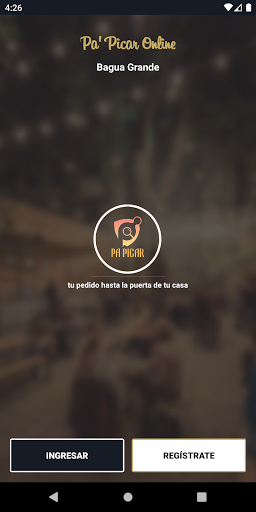 Android application Pa' Picar Delivery screenshort