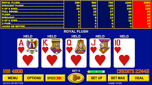 Video Poker ™ - Classic Games – Apps no Google Play