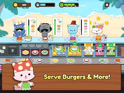Burger Cats Apk Mod 0.3.16 (Unlimited Money) 9