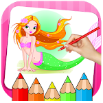 Cover Image of 下载 Mermaid Coloring Book & Drawin  APK