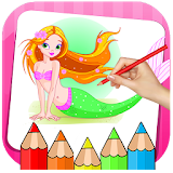Mermaid Coloring Book & Drawing Book icon