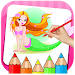 Mermaid Princess Coloring Book