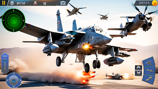 Sky Jet Fighter Games Offline Screen 3