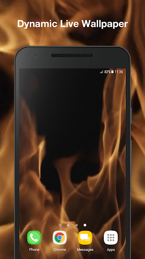 Android application Flames Live Wallpaper Pro screenshort