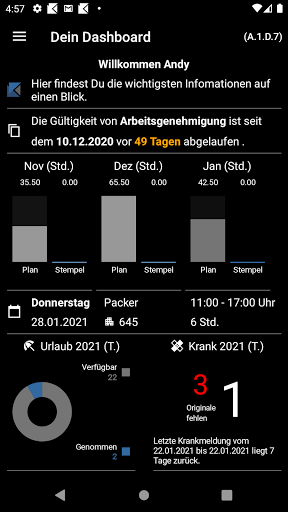 Teamster Screen 2