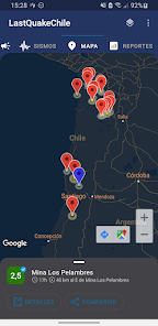 Screenshot 2 LastQuakeChile - Sismos Chile android