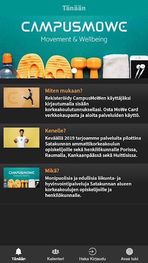 Android application CampusMoWe screenshort