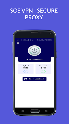 Android application SOS VPN - FREE SECURE PROXY screenshort