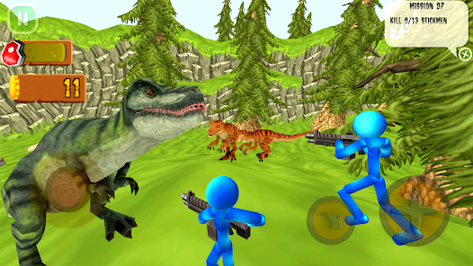 Stickman Dinosaur Hunter  screenshots 1
